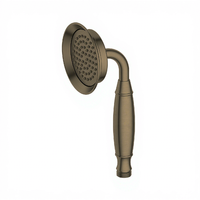 Douche murale thermostatique de haute qualité au design moderne, finition or rose brossé, avec jet de pluie doux