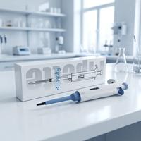 Pipette à volume variable ergonomique Top Pette, plage de volume 0,5-50 µl, réglage continu, design universel, simple