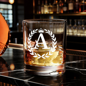 Copos de Whisky de Cristal Sem Chumbo com Logo Personalizado, Base Grossa, Capacidade de 301-400ml para Coquetéis, Brandy e Vinho - Product Image 2