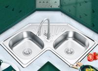 Évier de cuisine multifonctionnel en acier inoxydable 201/304/316 au design minimaliste, finition brossée mate personnalisée pour restaurant