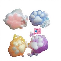 Jouet anti-stress en caoutchouc patte de chat Xiaohongshu, best-seller transfrontalier, modèle X6 à rebond lent, vente en gros pour jeunes