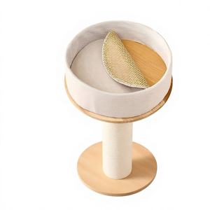 Tiragraffi per Gatti in Legno Massello con Cuccia Integrata e Funzionalità Antigraffio e Anti-perdita di Pelo - Product Image 6