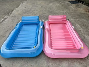 Nệm bơm hơi nước bơi đồ chơi thoải mái nổi Mat PVC Inflatable Lounger hồ bơi <span class=keywords><strong>Float</strong></span> với phun nước - Product Image 3