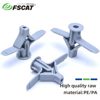 FSCAT PE Wedge Vis d'ancrage pour construction de cloisons sèches Bouchon d'expansion papillon en plastique pour mur de plaques de plâtre FSCAT Standard