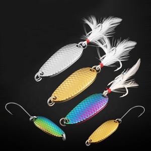 Palmer 1.5g 3.5g 5g 7.5g 10g 15g leurres d'appâts de pêche colorés avec hameçon aigu et plume pour une <span class=keywords><strong>action</strong></span> de natation vive - Product Image 2