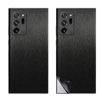 Couverture arrière en métal brossé et mat pour téléphone portable Galaxy S20U E Note 10 Plus Lite Note 20 7 FE Sticker