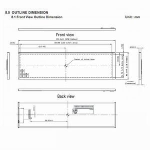 8,8-дюймовый автомобильный TFT LCD-модуль с соотношением контрастности 800:1 и широким углом обзора - Product Image 3