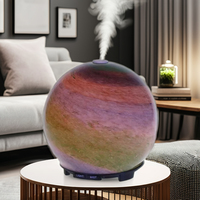 Vente en gros de 200ml humidificateur électrique d'aromathérapie en verre diffuseur d'huiles essentielles à ultrasons avec diffuseur de parfum de lumière de couleur