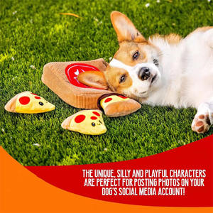 Jouets pour chiens en peluche personnalisés par le fabricant, écologiques, à effets sonores et froissants, jouets à mâcher interactifs pour animaux de compagnie - Product Image 4