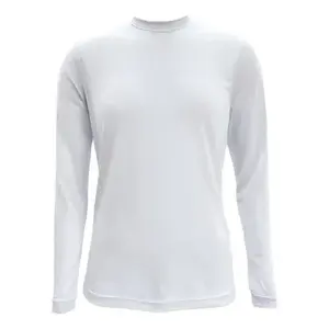 Yetta <b>Men's</b> 100% Organic Cotton <b>Long</b> <b>Sleeve</b> Crew Neck <b>T</b>-<b>Shirt</b> With Embroidered Logo Solid Design Comfortable Casual Wear Regular - Product Image 5