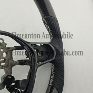 Volante de Coche de Fibra de Carbono y Cuero Perforado de Calidad al por Mayor para Honda Civic 11ª Generación - Product Image 2
