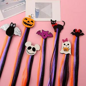 Halloween Wig <strong>Costume</strong> Duckbill Clip Halloween Hair Extension Clips for Girls colored Synthetic Hair clip Accessories for <strong>Costume</strong> - Product Image 3