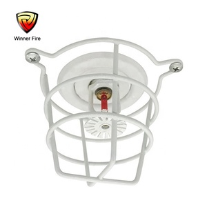 White <strong>Fire</strong> Sprinkler Head <strong>Guard</strong> for Protecting Flush Mount &amp; Side Wall &amp; Semi Recessed Sprinkler - Product Image 4