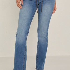 Pantalon en jean stretch taille haute pour femme, coupe slim, qualité supérieure, style vintage, vente en gros OEM - Product Image 2