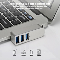 Mini Hub USB 3.0 Portátil 3 en 1, Divisor USB, Carga USB, Transferencia de Datos de Alta Velocidad, Adaptador para Laptop, HUB para Computadora