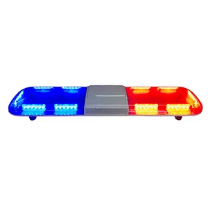 Harga Pabrik 1200Mm Merah Biru Peringatan Led Peringatan Truk Strobo Lightbar untuk Peringatan Api Kendaraan Ambulans