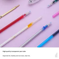 0.5MM point de croix coloré or argent PU cuir tissu tailleur soluble dans l'eau haute température disparaître stylo marqueur recharge