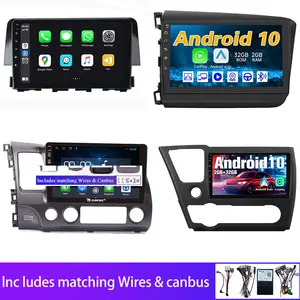 Автомобильный DVD-плеер на Android, аксессуары для автомобиля, декоративная панель навигации на приборной панели, рамка для Honda Civic