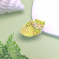 Nouveaux cabochons romantiques en forme de rose à thème Saint-Valentin pour la décoration de cartes, pinces à cheveux, stylos et coques de téléphone