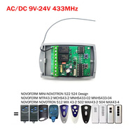 Récepteur à code roulant 9-24V AC/DC, 2 canaux, 433 MHz, code d'apprentissage