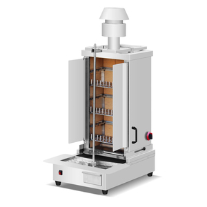Machine à griller au gaz en acier inoxydable pour <span class=keywords><strong>restaurant</strong></span>, gril à shawarma au propane, gril vertical pour kebab, équipement de cuisine avec 3 brûleurs - Product Image 2