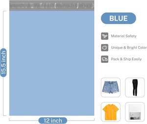 Bolsas de Envío Autoadhesivas Personalizadas de Polietileno con MOQ Bajo, Bolsas de Correo Adhesivas Biodegradables para <span class=keywords><strong>Ropa</strong></span> y Negocios - Product Image 5