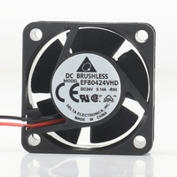 Delta 5V 12V 48V DC 24V 0.14A AC EC 4020 EC 4CM Inverter kabinet komputer industri dua kawat kipas pendingin EFB0424VHD-R00