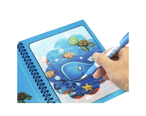 Quaderno Magico Colorato con Disegni ad Acqua, Rilegatura a Spirale, Formato A5/A6/B6, Giocattolo Educativo per Colorare, Regalo di Compleanno per Bambini - Product Image 1