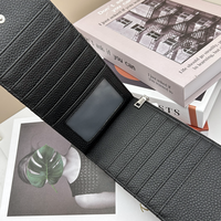 Dompet panjang pria, kulit PU serat karbon, tas Slot kartu Multi, kapasitas besar, dompet sederhana, tempat kartu