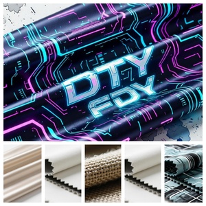 Good Quality Hot Sales Eco-Friendly Raw 100% Polyester FDY <strong>Yarn</strong> for Woven Label Warp <strong>Yarn</strong> 50D-100D 24F-36F 600-800TPM SD/TBR - Product Image 4