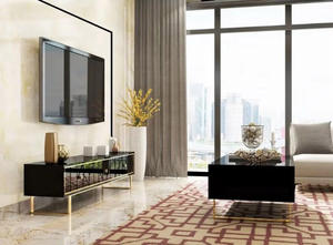 Cheap <strong>Tv</strong> Lift Cabinet Luxury Stainless Steel Base Piano Paint <strong>Glass</strong> Top <strong>Corner</strong> <strong>Units</strong> Living Room Furniture Wood Cabinet <strong>Corner</strong> - Product Image 4