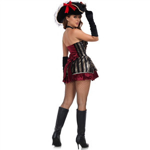 Costume <span class=keywords><strong>da</strong></span> Pirata Vintage Sexy per Halloween, Outfit per Cosplay Femminile, Costume <span class=keywords><strong>da</strong></span> Film e TV - Product Image 3
