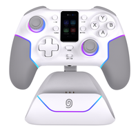 Manette de jeu à trois modes de connexion avec écran et base de charge pour PS4, N-Switch, Android, iOS, PC