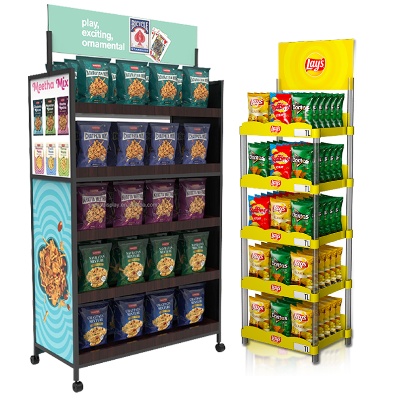 Apache Food Customizable Display Stand for Supermarket Shelves Easy-to-use and Customizable Display Solution — view 2
