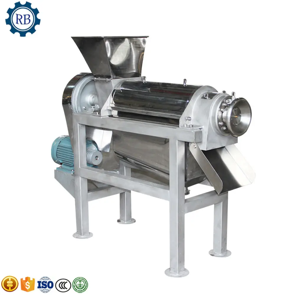 Stainless Steel Spiral Screw Apple Tomato Cherry Juice Machine/Commercial Concentrate Fruit Juice Making Machine