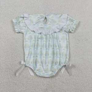 SR3734 rts Mono de manga volante para bebé niña, color azul marino, venta al por mayor, conjunto de mono para niña - Product Image 6