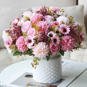 Rosa Persa Felicity Rose de 7 Cabezas, Flor Artificial de Seda, Decoración para el Hogar, Adorno, Accesorios de Fotografía, Día de San Valentín, Graduación - Product Image 4