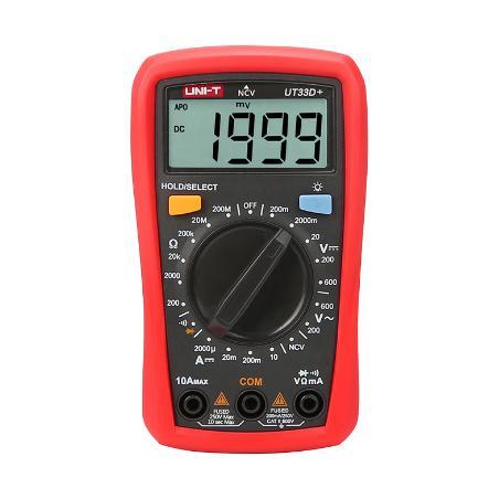 Original UNI-T UT33D+ Series Palm Size Multimeters Digital Multimeters