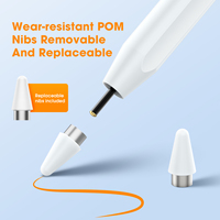 Stylet Intelligent Magnétique en Métal avec Rejet de la Paume, Pointe Remplaçable et Détection de l'Angle d'Inclinaison pour Tablette 10/9/8/7/6, Affichage LED de la Batterie