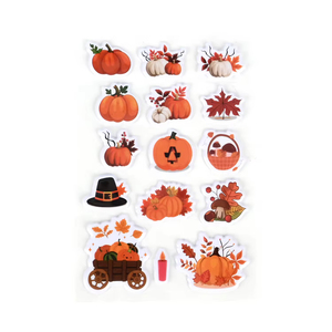 Autocollants gonflés personnalisés ODM pour la Sainte-Guerre des oiseaux, autocollants 3D animaux de haute qualité pour enfants, 12 feuilles, marque privée - Product Image 4