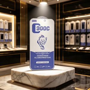 Protection d'écran en verre trempé anti-espionnage, anti-rayures, résistant aux chocs, OEM ODM 300C pour iPhone 18Pro Max, vente en gros - Product Image 2