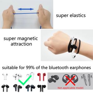 Kulaklık için Vivo için 3/2/1 için çevre dostu silikon manyetik anti-kayıp kayış kordon - Product Image 5