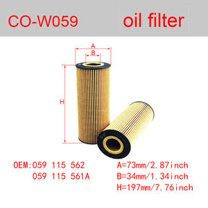 Масляный фильтр CO-W059 059115561A 059115561B 59115562 HU842x 1457429152 E350HD44 для автозапчастей для Audi A6 Allroad Quattro VW Passat - Product Image 4