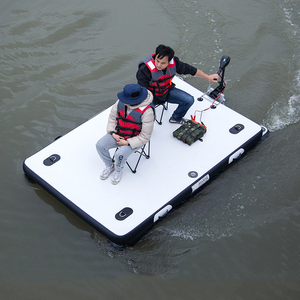 Tùy Chỉnh Giải Trí <span class=keywords><strong>Inflatable</strong></span> Bơi Đảo Nổi Bè Lá Bơm Hơi Nước Máy Bay Phản Lực Trượt Tuyết Dock Nền Tảng Cho Gia Đình - Product Image 5