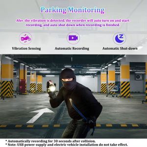 <span class=keywords><strong>Vsys</strong></span> 4.5 ''LCD มอเตอร์ไซค์ Dash CAM กล้อง1080P 3ช่อง140หน้าจอมุมกว้างพร้อม GPS TPMS โหมดจอดรถกล้องมอเตอร์ไซค์ - Product Image 5