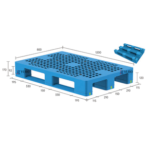 プラスチックパレット1200*1000 mmフラットシングルデッキリサイクル価格 - Product Image 2