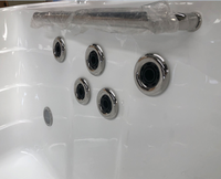 Villa SPA avec grande piscine extérieure en acrylique, baignoire de spa pour hôtel, panneau intelligent, chauffage à température constante