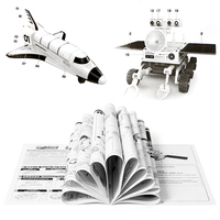 Juguetes Lehoo, Experimento Científico 3 en 1, Juguetes de Robot Solar, Flota Exploradora Espacial Lunar, Kit de Construcción DIY, Plástico Blanco para Niños