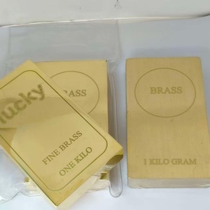 New Price China Manufacture 500G Bright Brass Bar Polished Mirror Souvenir Customizable Patterns Ingot Brass Bar - Product Image 3
