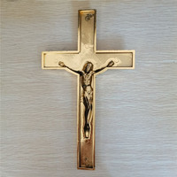 Cruz de Jesús de Plástico para Ataúd, Crucifijo, Decoración Funeraria, Accesorios para Cementerio